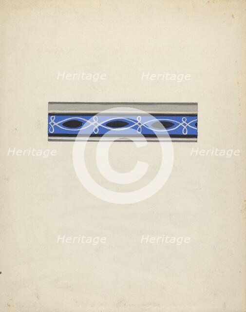 Wallpaper Border, 1935/1942. Creator: George Robin.