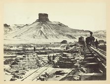 Citadel Rock, Green River Valley, 1868/69. Creator: Andrew Joseph Russell.