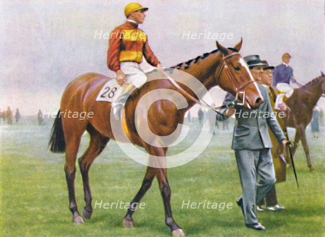 Contrevent, Jockey: A. Tucker', 1939. Artist: Unknown.