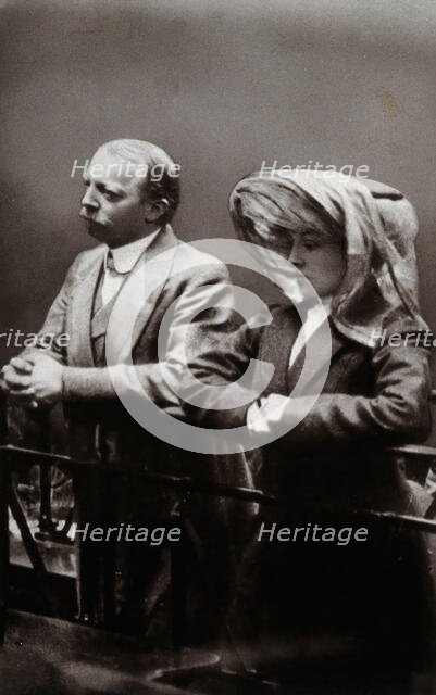 Hawley Harvey Crippen and Ethel Le Neve, 1910. Creator: George Arthur Barrett.