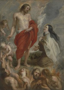 Saint Teresa of Ávila Interceding for Bernardino de Mendoza in Purgatory, 1630-1635. Creator: Peter Paul Rubens.