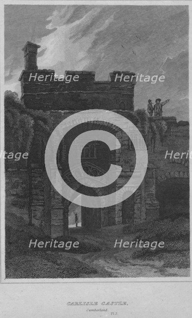 'Carlisle Castle, Cumberland', 1814. Artist: John Greig.