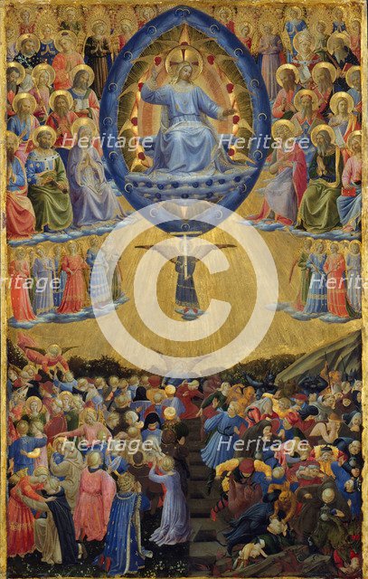 The Last Judgment (Winged Altar, Central Panel), Early 15th century. Artist: Botticelli, Sandro (1445-1510)