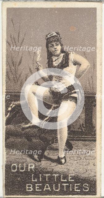 From the Actresses series (N57) promoting Our Little Beauties Cigarettes for Allen & Ginte..., 1890. Creator: Allen & Ginter.