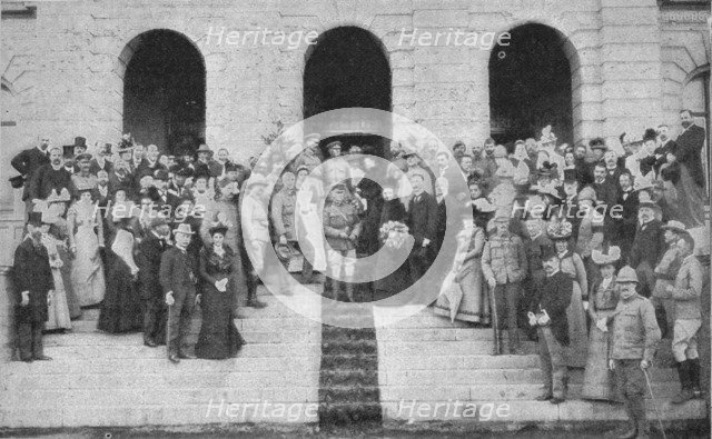'The opening of the Palace of Justice as a Hospital by Lord Roberts', 1900. Artist: Bowers.