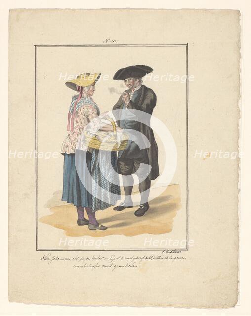 Man and wife of Walcheren, 1803-c.1899.  Creator: J. Enklaar.