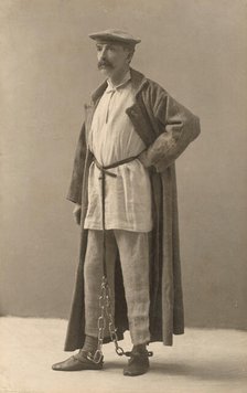 GK [ie, George Kennan] in Siberian exile dress, each piece given by an exile..., between 1886 and 90 Creator: Unknown.