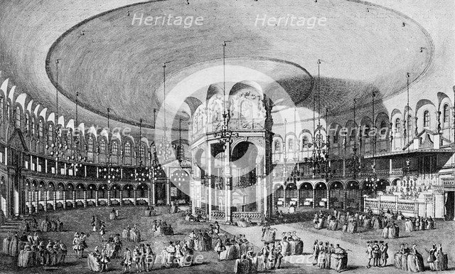 'An Inside View of the Rotunda in Ranelagh Gardens', 1899. Artist: Unknown