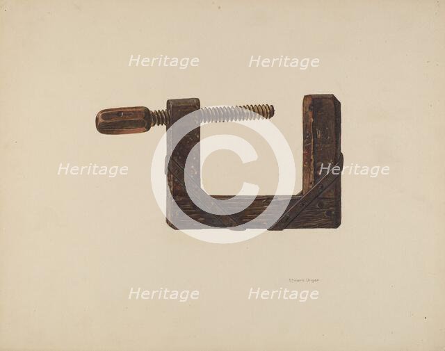 Clamp, c. 1938. Creator: Edward Unger.