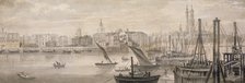 Old London Bridge, 1826.         Artist: F Jackson
