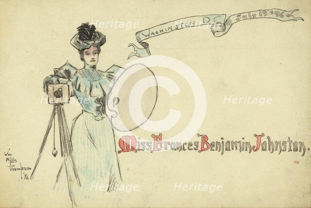 Miss Frances Benjamin Johnston, Washington DC, July 19, '96. Creator: Frances Benjamin Johnston.