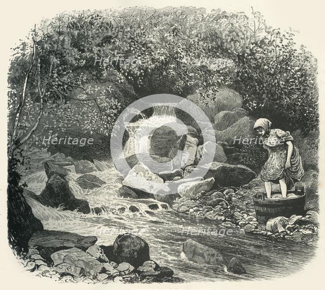 'On a Highland Stream', c1870.