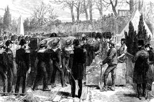 Interment of the remains of Lieutenant John Irving, R.N., in the Dean Cemetery, Edinburgh, 1881. Creator: Unknown.