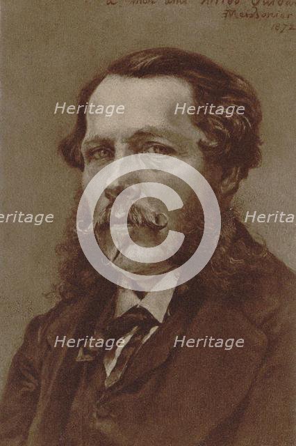 Portrait of pianist and composer Alfred Quidant (1815-1893), 1872. Creator: Meissonier, Ernest Jean Louis (1815-1891).