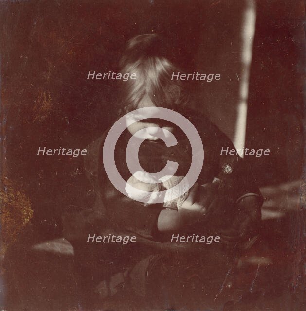 Betty Reynolds with Doll on Lap, ca. 1885. Creator: Thomas Eakins.