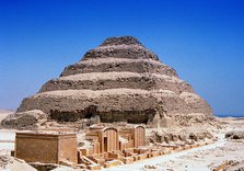 Step Pyramid of King Djoser (Zozer), Saqqara, Egypt, 3rd Dynasty, c2613 BC. Artist: Unknown