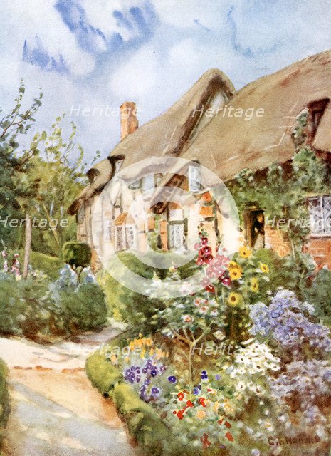Anne Hathaway's Cottage, Shottery, Warwickshire, 1924-1926.Artist: George F Nicholls