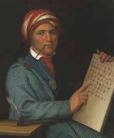 Sequoyah, c. 1830. Creator: Henry Inman.