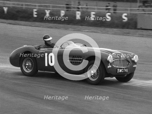 1961 Austin - Healey 3000 driven by John Gott at Silverstone. Creator: Unknown.