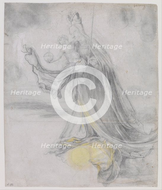 Virgin and Child in the Clouds, ca 1509-1511. Artist: Grünewald, Matthias (ca 1470-1528)