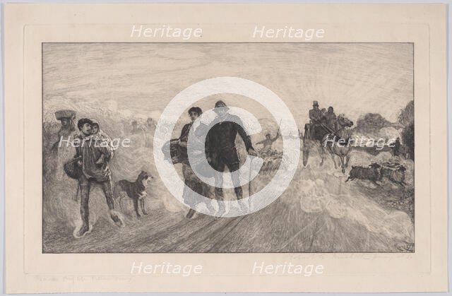 Coming from St. Ives Market, 1878. Creator: Robert Walker Macbeth.