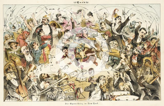 Cartoon from Puck, between 1880 and 1889. Creators: Joseph Keppler, Bernhard Gillam.