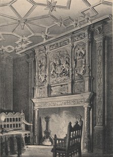Interior of an old house at Enfield, Middlesex, known as `Queen Elizabeth's Palace`, 1915. Artist: Unknown.