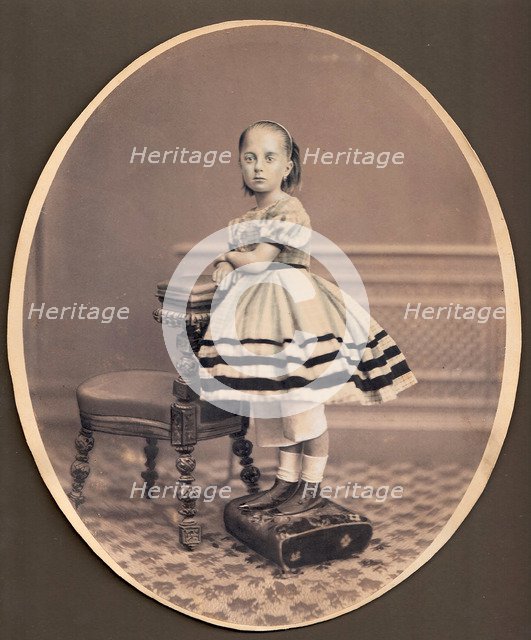 Portrait of Varvara Mikhaylovna Dostoevskaya (1854-1864), ca 1860. Artist: Anonymous  