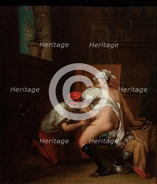 Le bât (The Pack Saddle), 1727. Creator: Vleughels, Nicolas (1668-1737).