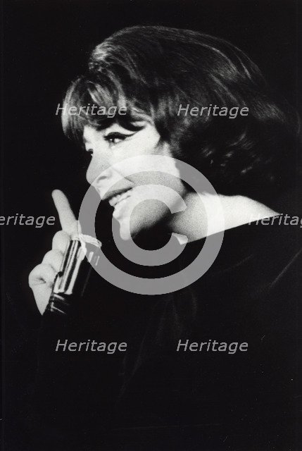 Juliette Greco, French actress and singer, Sweden, 1 July 1964. Artist: Unknown