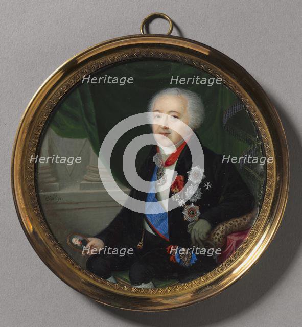 Portrait of Prince Alexander Bezborodko, mid to late 1700s. Creator: Pierre-Charles Cior (French, 1769-1840).