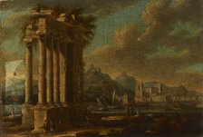 Maritime Landscape with Ruins, 2nd half of 18th century. Creator: Leonardo Coccorante.