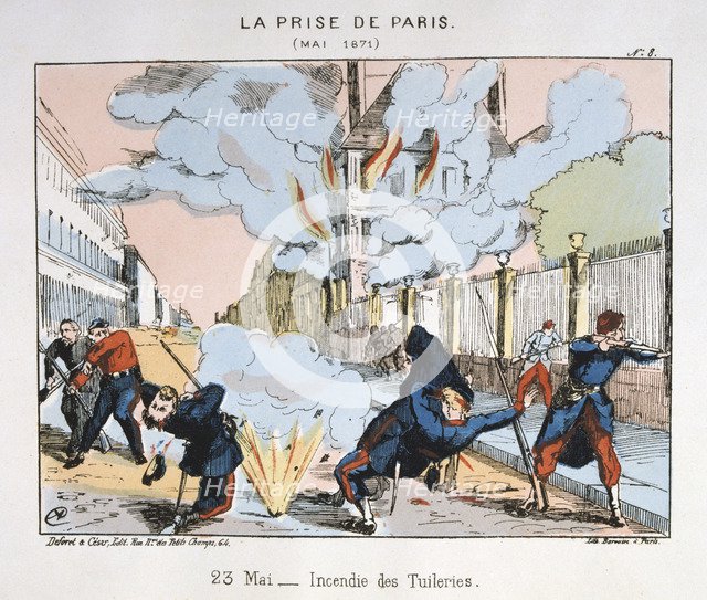 'La Prise de Paris', 23 May 1871. Artist: Anon