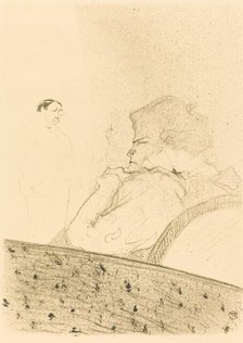 Brandes in His Box (Brandès dans sa loge), 1894. Creator: Henri de Toulouse-Lautrec.