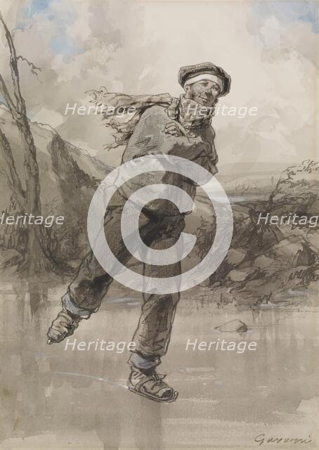 The Twelve Months: December, 1866. Creator: Paul Gavarni.