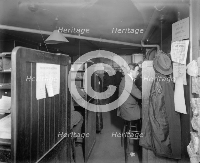 Journalists, The Morning Post, London, November 1920. Artist: Bedford Lemere and Company