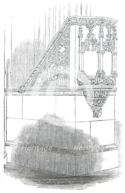 The Pulpit, Church of St. Stephen, Rochester-Row, Westminster, 1850. Creator: Unknown.