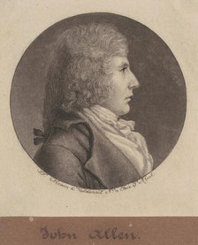 John Allen, 1796-1797. Creator: Charles Balthazar Julien Févret de Saint-Mémin.