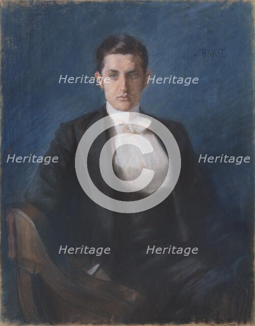 Portrait of Dmitry Vladimirovich Filosofov (1872-1940), 1897. Creator: Bakst, Léon (1866-1924).