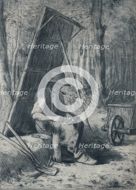 'Le Cantonnier', (the Road-Mender), 19th century. Artist: Jean Francois Millet.