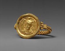Bracelet with Bust of Roma, Byzantine, 400-450. Creator: Unknown.