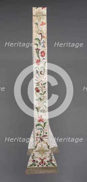 Embroidered Stola, 1700s. Creator: Unknown.