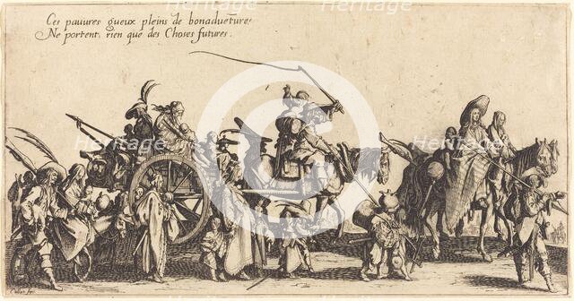 The Bohemians Marching: The Rear Guard, 1621. Creator: Jacques Callot.