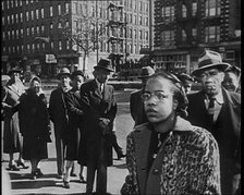 Civilians Waiting To Vote in the Presidential Election, 1932. Creator: British Pathe Ltd.