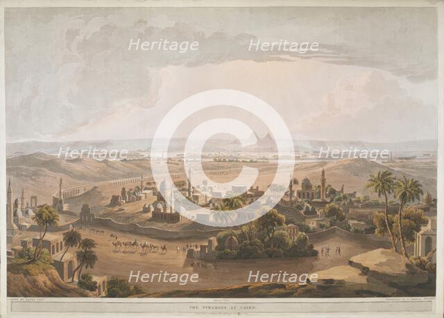 The Pyramids at Cairo, 1809.  Creator: Henry Salt.