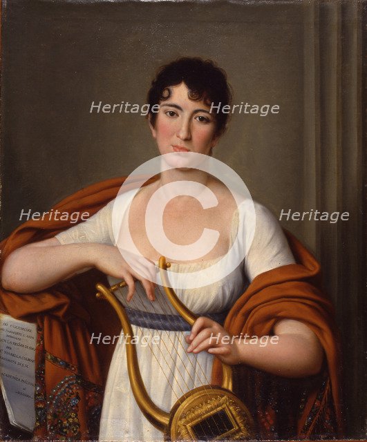 Portrait of the opera singer Isabella Angela Colbran (1785-1845), c. 1815.