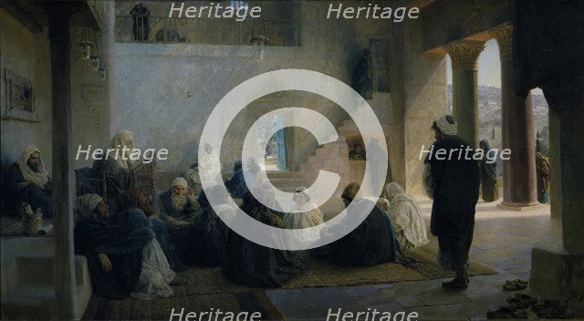 Christ among the Doctors, 1896. Artist: Polenov, Vasili Dmitrievich (1844-1927)