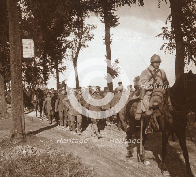 Prisoners at Catenoy, Oise, northern France, c1914-c1918. Artist: Unknown.