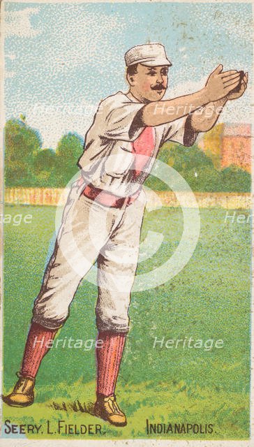 Seery, Left Field, Indianapolis, from the Gold Coin series (N284) for Gold Coin Chewing To..., 1887. Creator: D Buchner & Co.