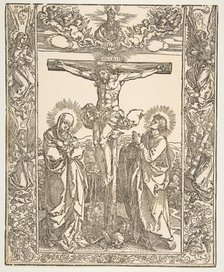 Christ on the Cross between the Virgin and Saint John, 1516. Creator: Albrecht Durer.